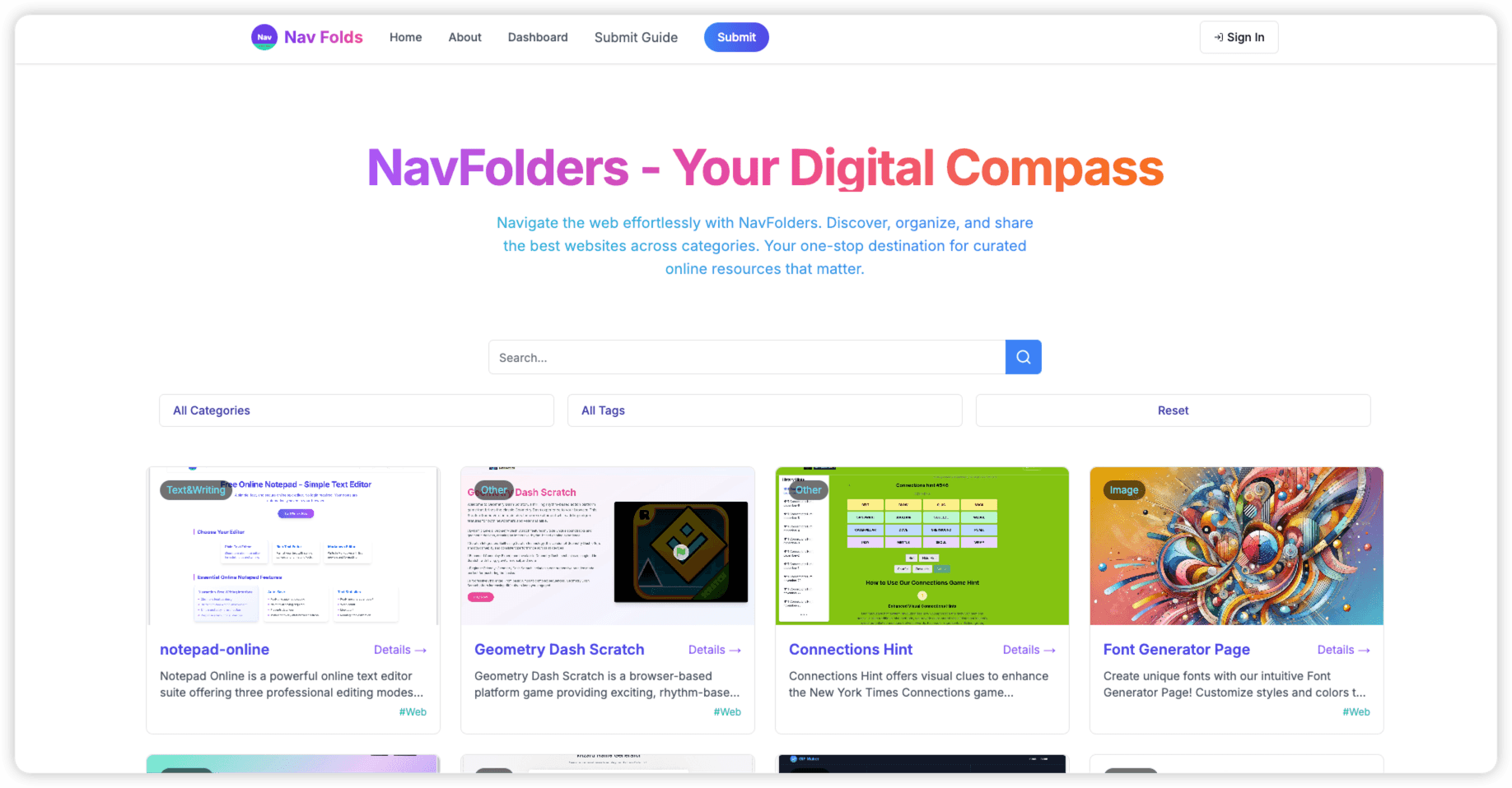 NavFolders screenshot